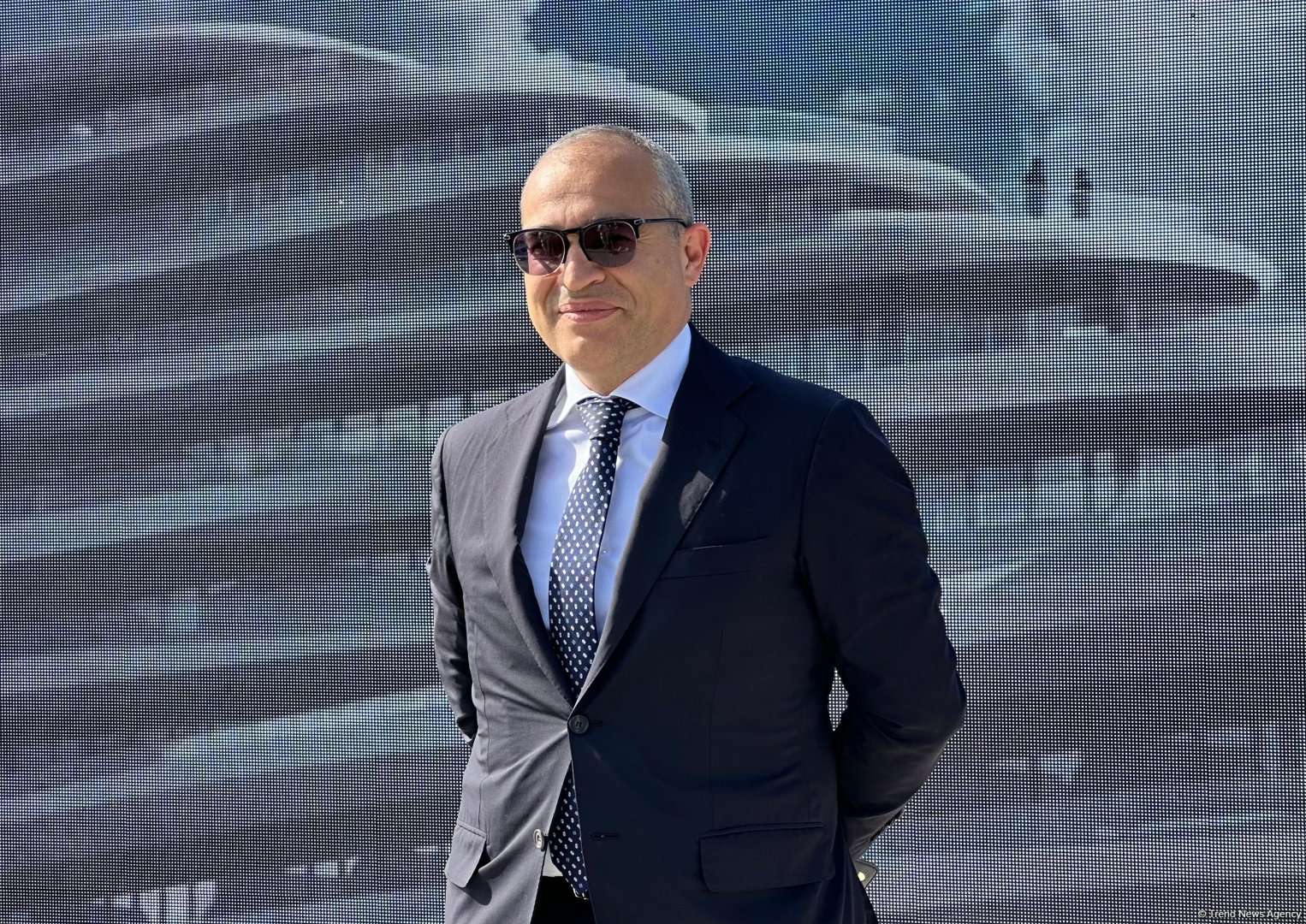 Xəzər dənizinin sahilində "Caspian Dream Liner" zaman kapsulunun təməlqoyma mərasimi olub (FOTO)
