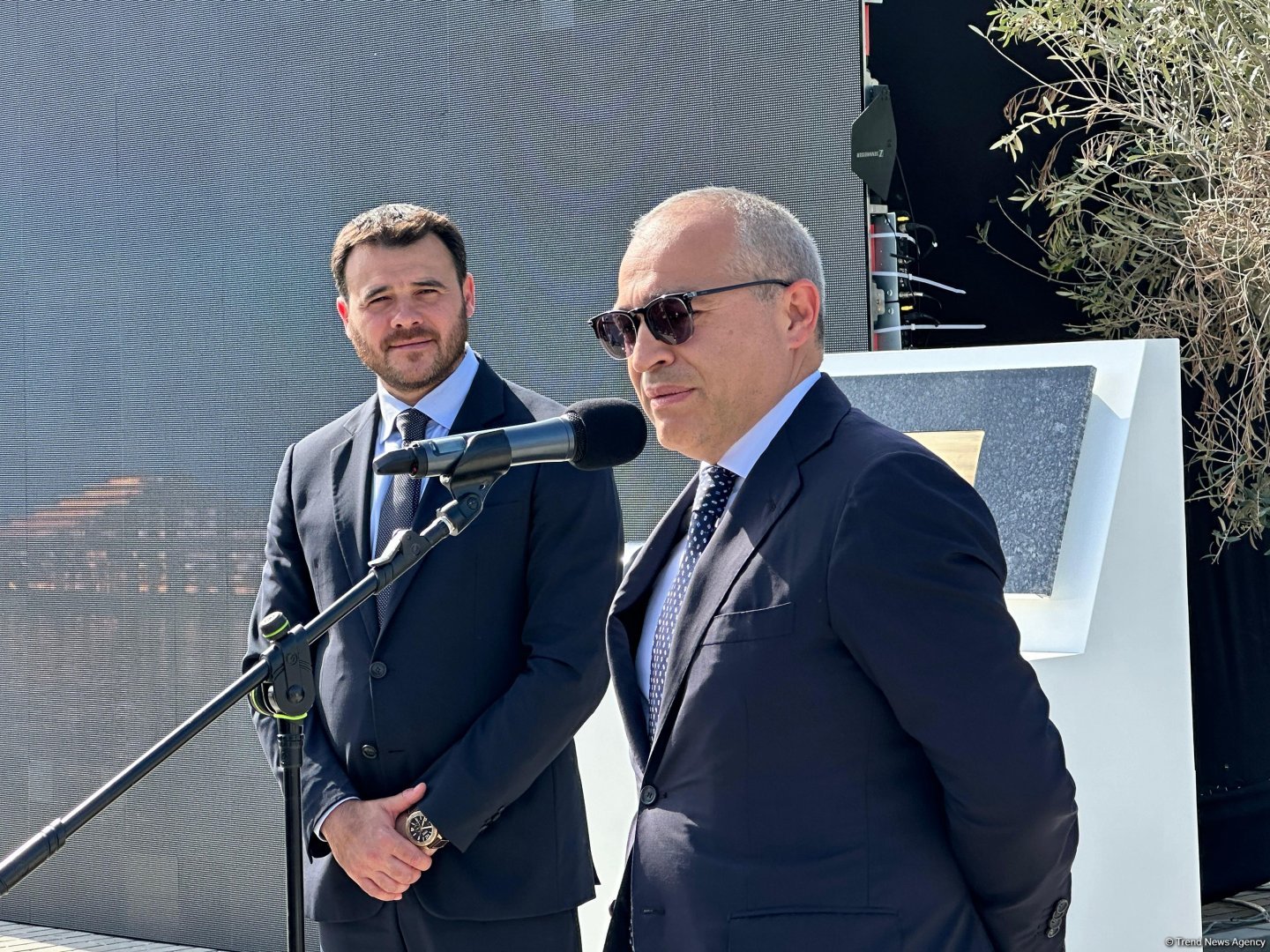 Xəzər dənizinin sahilində "Caspian Dream Liner" zaman kapsulunun təməlqoyma mərasimi olub (FOTO)