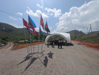 Laçında kiçik su elektrik stansiyasının təməlqoyma mərasimi olub (FOTO/VİDEO)