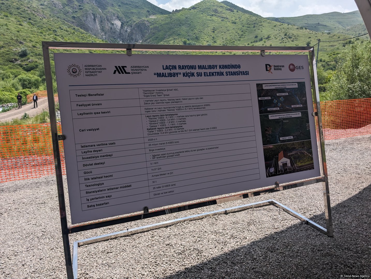 Laçında kiçik su elektrik stansiyasının təməlqoyma mərasimi olub (FOTO/VİDEO)