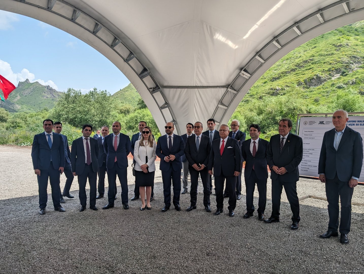 Laçında kiçik su elektrik stansiyasının təməlqoyma mərasimi olub (FOTO/VİDEO)