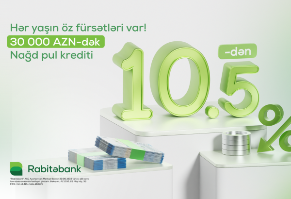 Rabitəbank nağd pul krediti üzrə faizləri aşağı saldı!