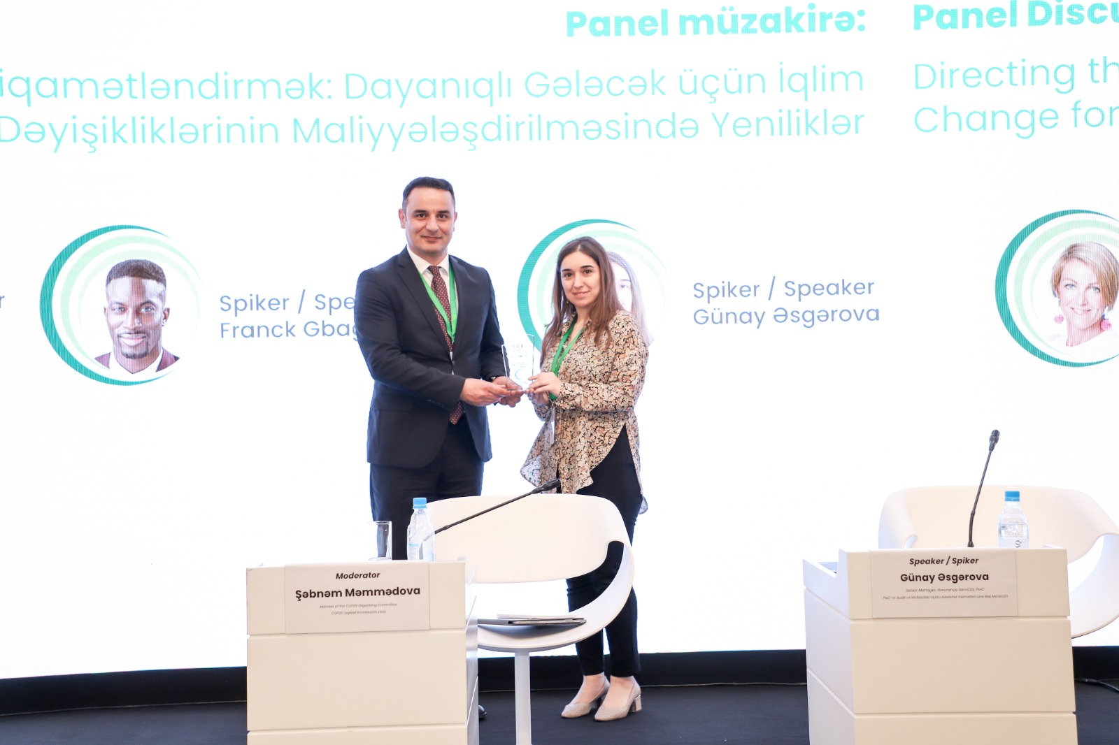 Günay Əsgərova İqtisadiyyat və İdarəetmə Sahəsində Tədqiqatçıların Beynəlxalq Elmi Konfransında PwC-nin dayanıqlı maliyyələşdirmədə xüsusi rolunu vurğuladı (FOTO)