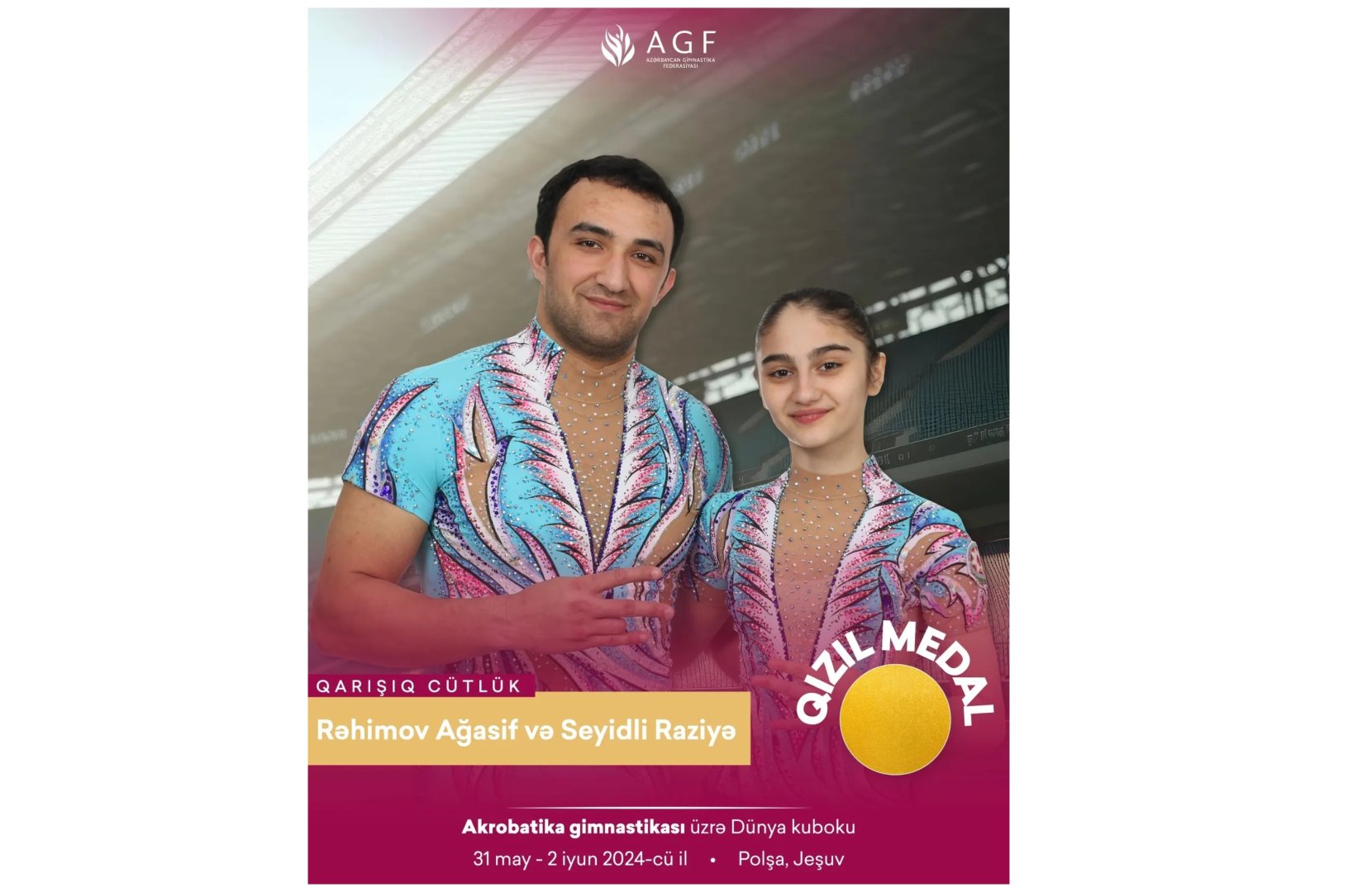 Gimnastlarımız Polşada Dünya Kuboku və beynəlxalq turnirdə medallar qazanıblar (FOTO)