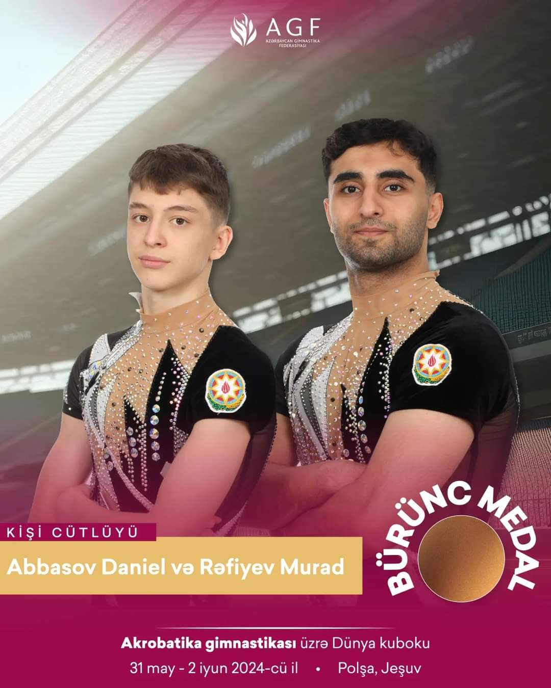 Gimnastlarımız Polşada Dünya Kuboku və beynəlxalq turnirdə medallar qazanıblar (FOTO)