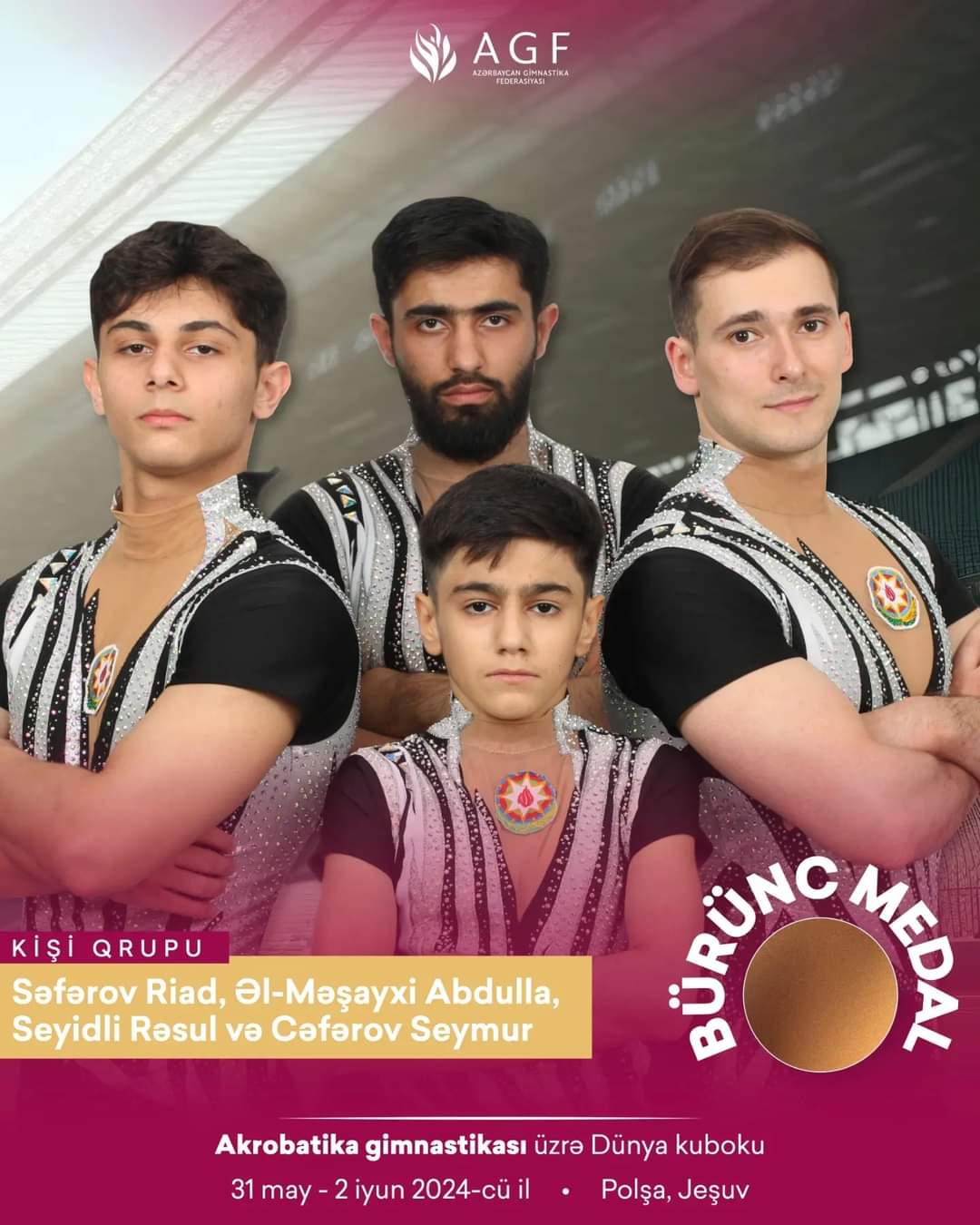 Gimnastlarımız Polşada Dünya Kuboku və beynəlxalq turnirdə medallar qazanıblar (FOTO)
