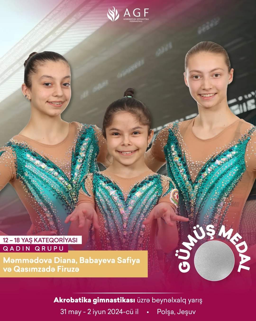 Gimnastlarımız Polşada Dünya Kuboku və beynəlxalq turnirdə medallar qazanıblar (FOTO)