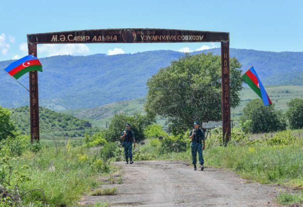 Qazaxın azad edilmiş kəndlərində sərhəd mühafizəsindən görüntülər (FOTO)