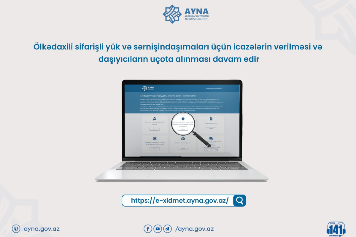 Ölkədaxili daşımalar üçün icazələrin verilməsinə dair statistika məlum olub