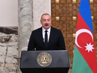Azərbaycan və Misir Prezidentləri mətbuata bəyanatlarla çıxış ediblər (FOTO/VİDEO) (YENİLƏNİB)