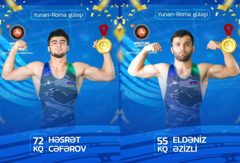 Azərbaycanın iki yunan-Roma güləşçisi reytinq turnirində qızıl medal qazanıb