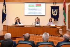 Sahibə Qafarovaya Belarus Dövlət Universitetinin Fəxri professoru adı verilib (FOTO)
