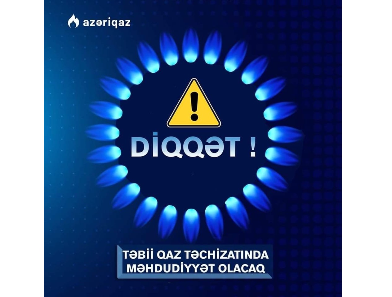 Bakının dörd rayonunun qaz təchizatında fasilə yaranacaq