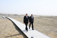 Prezident İlham Əliyev Palçıq Vulkanları Turizm Kompleksinin açılışında iştirak edib (FOTO/VİDEO))