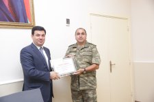 Xaçmazda respublika birincisi olan "Zəfər" komandasının üzvləri mükafatlandırılıb (FOTO)