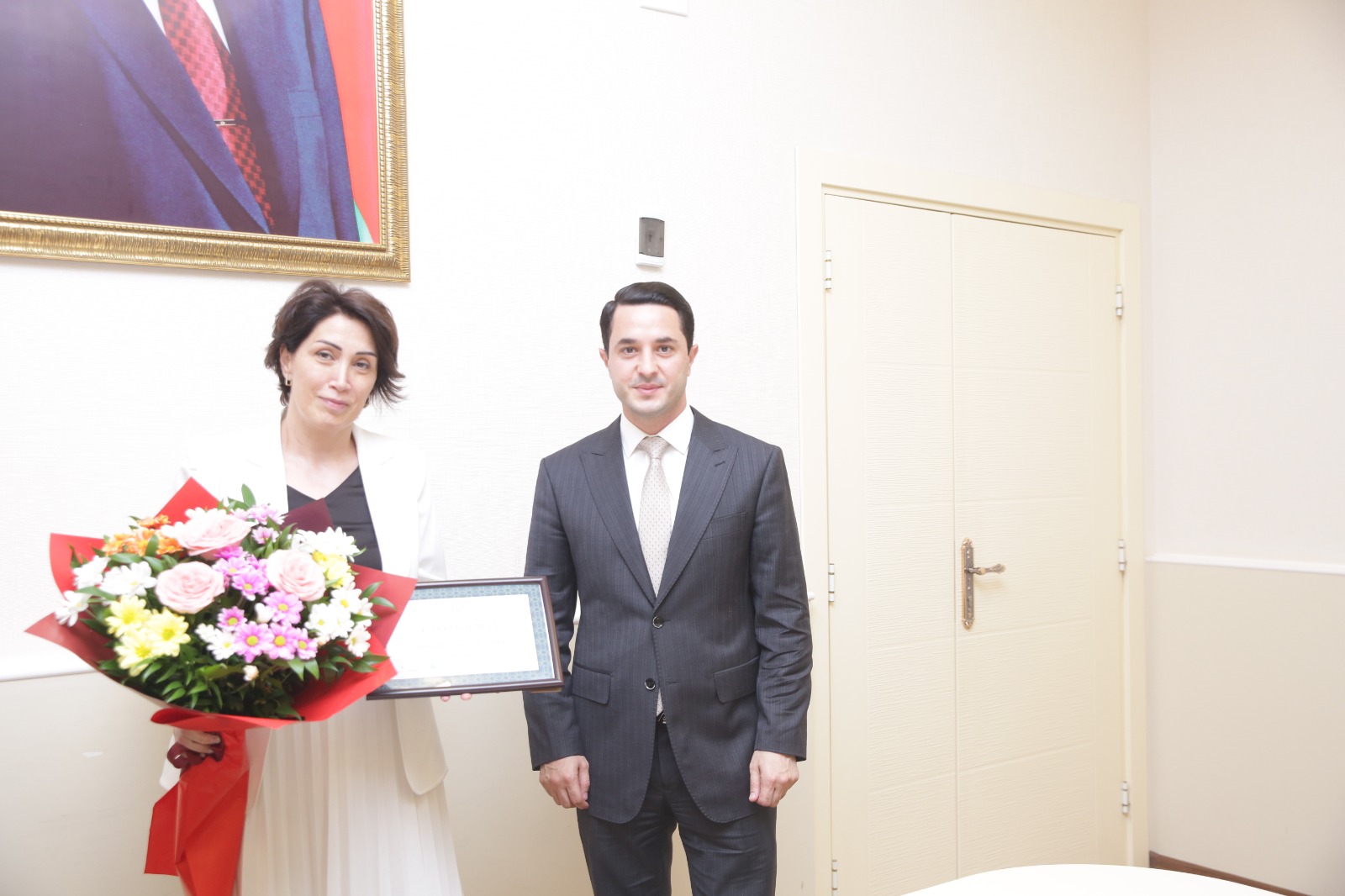 Xaçmazda respublika birincisi olan "Zəfər" komandasının üzvləri mükafatlandırılıb (FOTO)