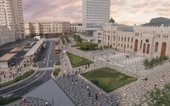 “28 May” metrostansiyasının qarşısı təmirdən sonra belə olacaq (FOTO)
