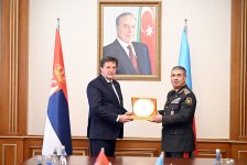 Azərbaycan və Serbiyanın müdafiə nazirləri arasında görüş keçirilib (FOTO)