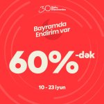 Bayramda endirim var!
