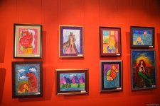 "Leonardo Art School Baku" tələbələrinin sərhədsiz fantaziyası - Bakıda keçirilən sərgidə parlaq rənglərin ardıcıllığı (FOTO)