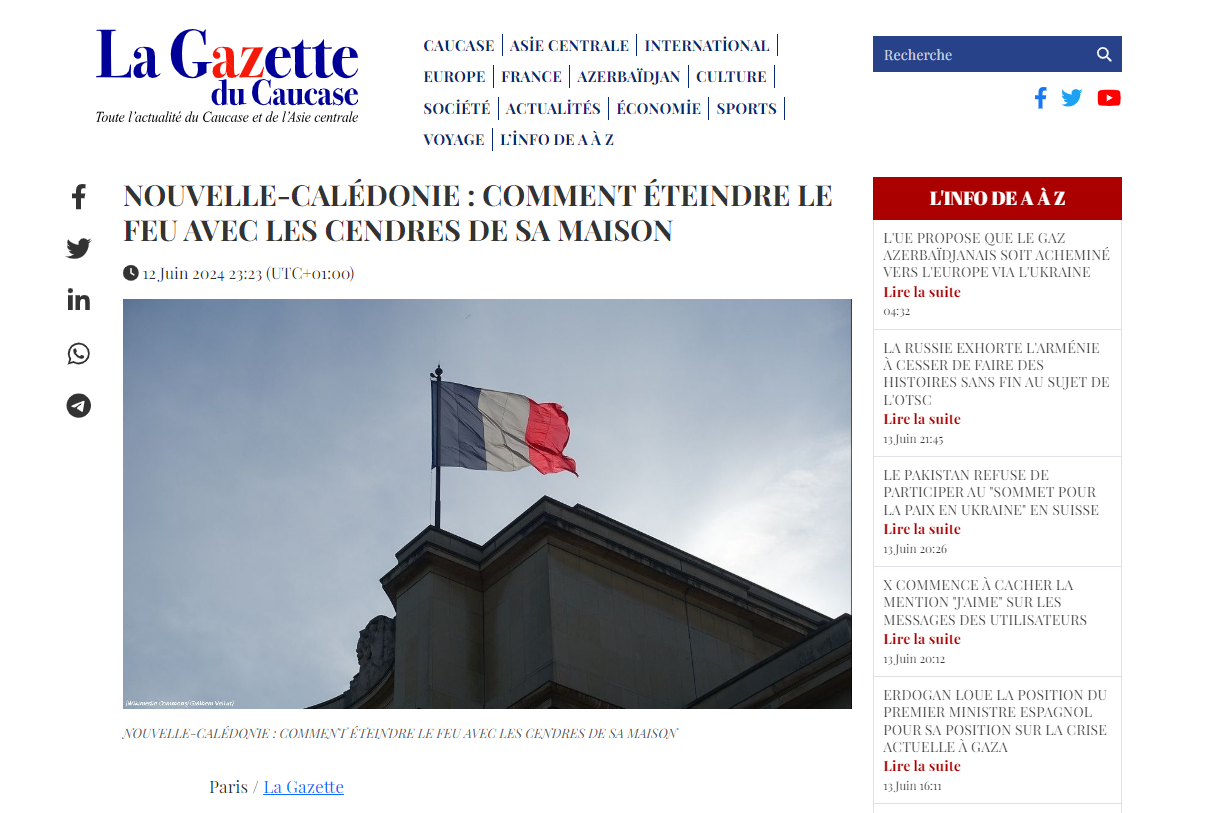 Makron söndürməyə çalışdığı yanğını özü törədib - "La Gazette du Caucase" Fransa prezidentinin uğursuzluğundan yazıb