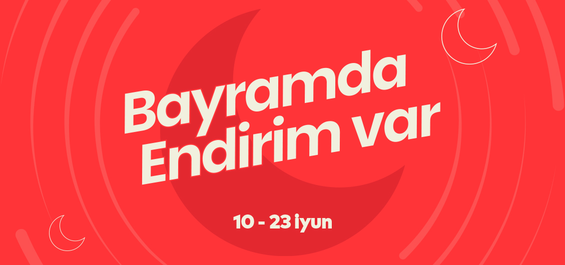 Bayramda endirim var!