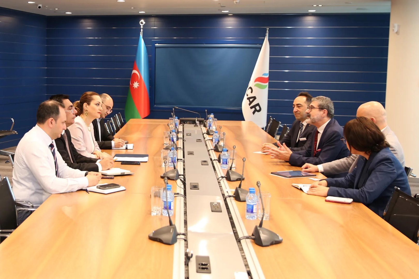 SOCAR-ın vitse-prezidenti Sabancı Universitetinin rektoru ilə görüşüb (FOTO)