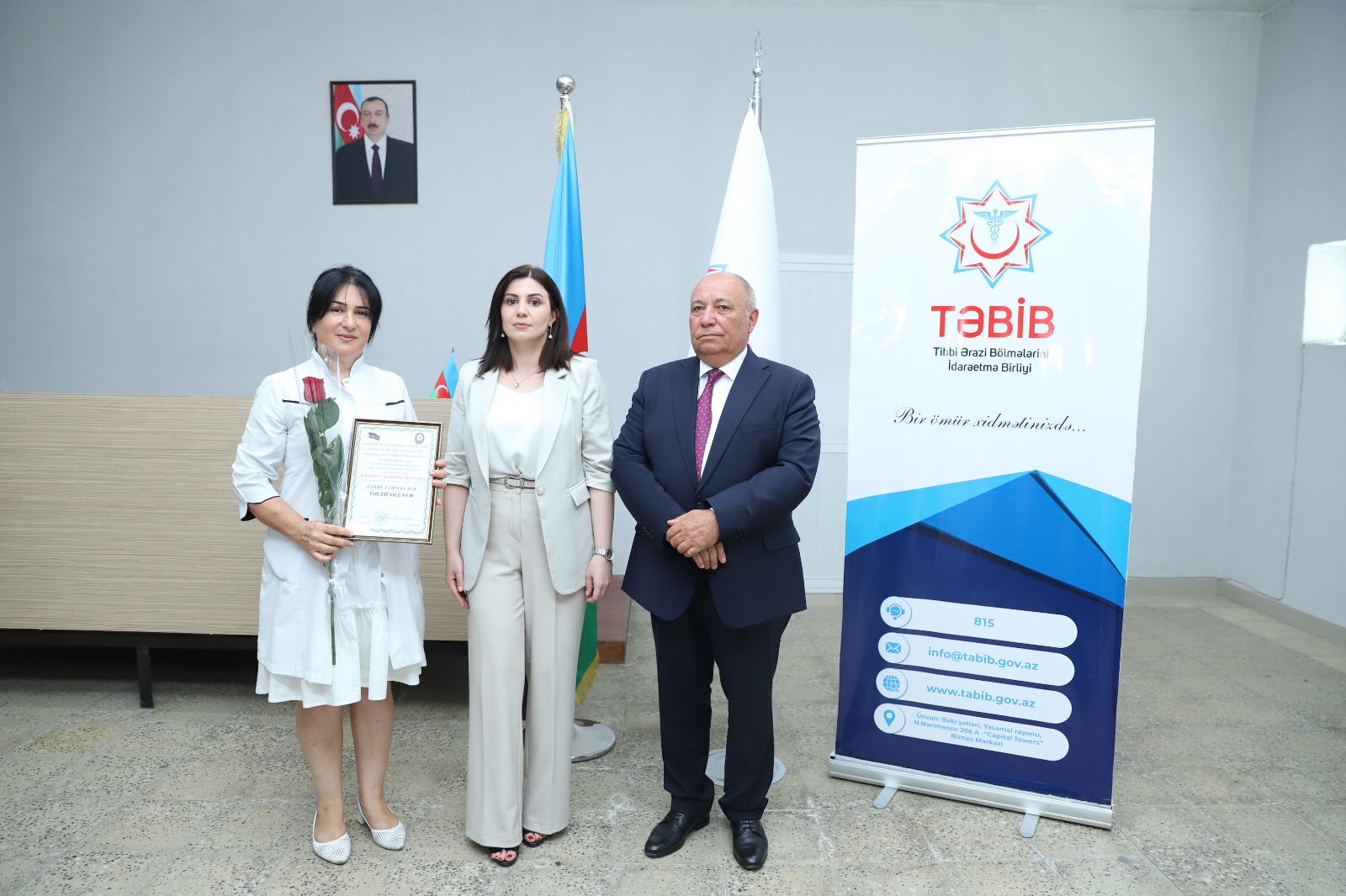 Xaçmaz rayonunda Tibb İşçilərinin Peşə Bayramı Günü qeyd olunub (FOTO)
