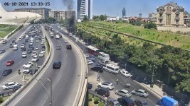 Bakıda mikroavtobus yandı (FOTO) (YENİLƏNİB)