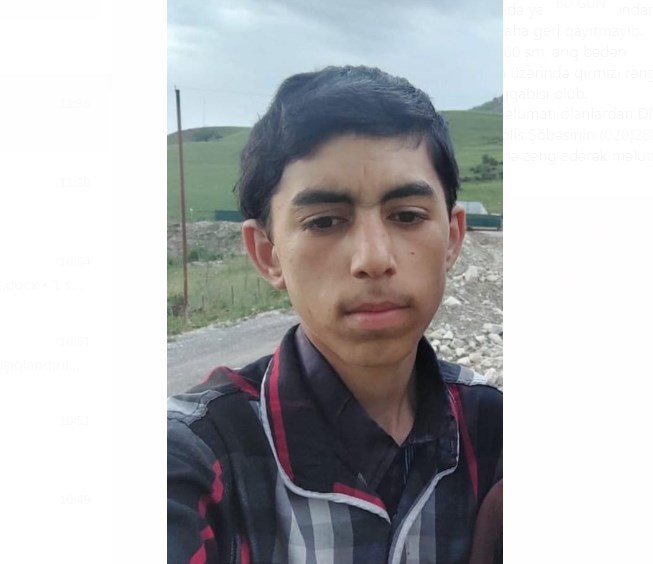 İsmayıllıda 17 yaşlı oğlan itkin düşüb