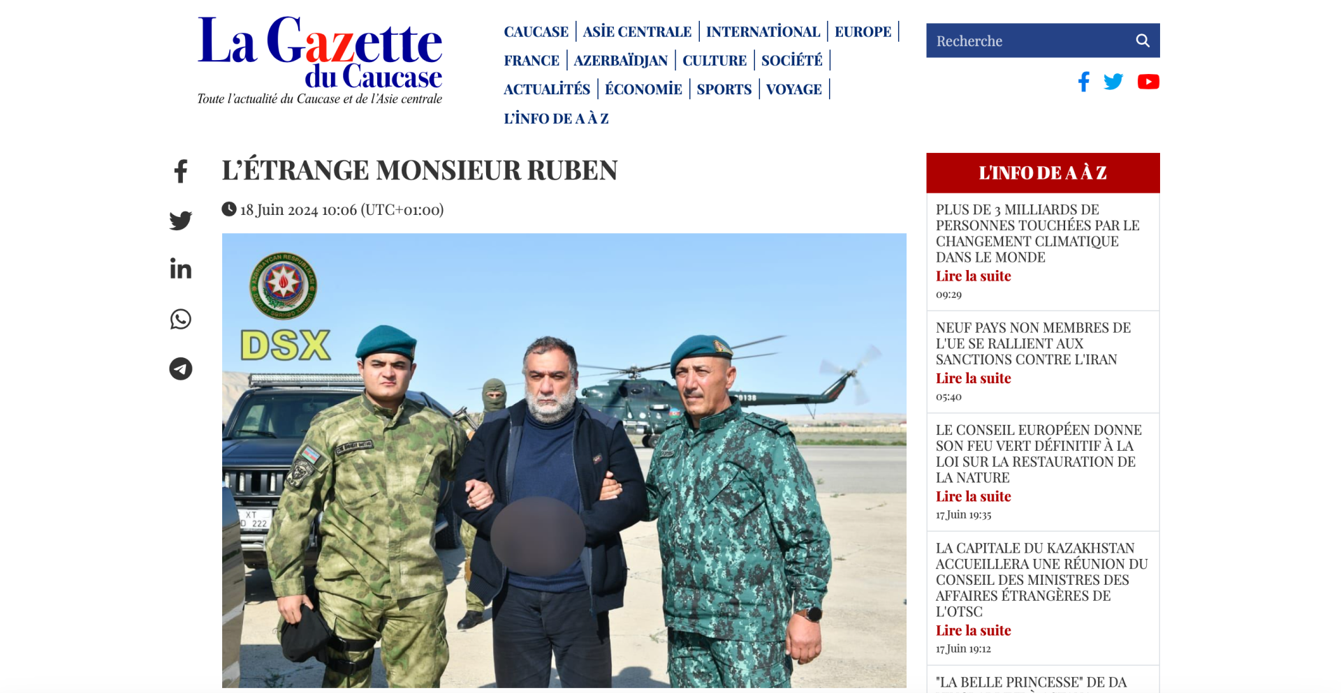 “La Gazette du Caucase” Ruben Vardanyan haqqında mifləri təkzib edir - "Le Figaro"nun ermənipərəst mövqeyinin ifşası