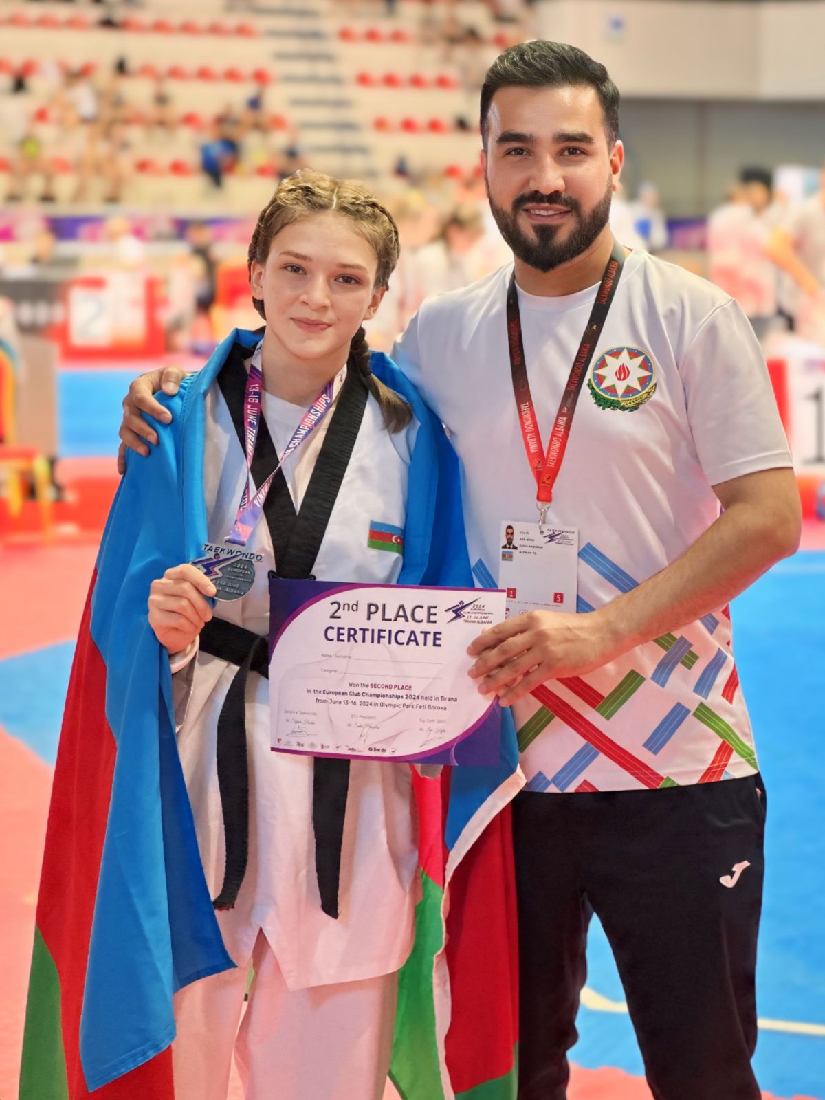 Taekvondoçumuz klublararası Avropa çempionatında gümüş medal qazanıb (FOTO)