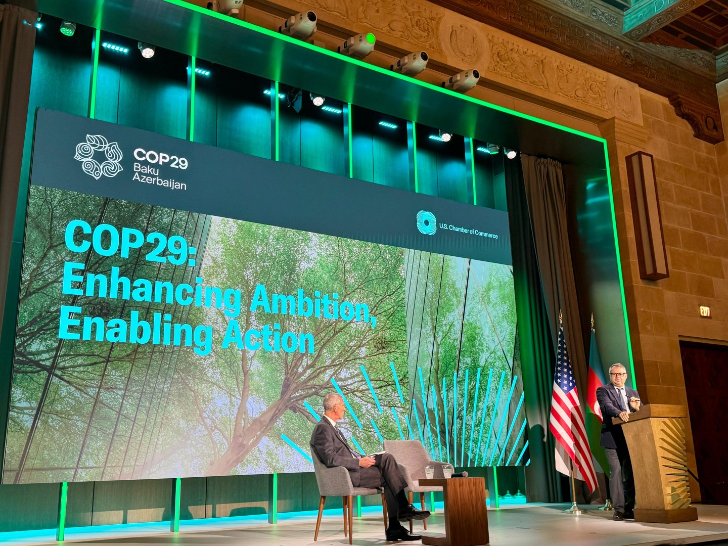 Vaşinqtonda Azərbaycanın COP29 sədrliyinə dair tədbir keçirilib (FOTO)
