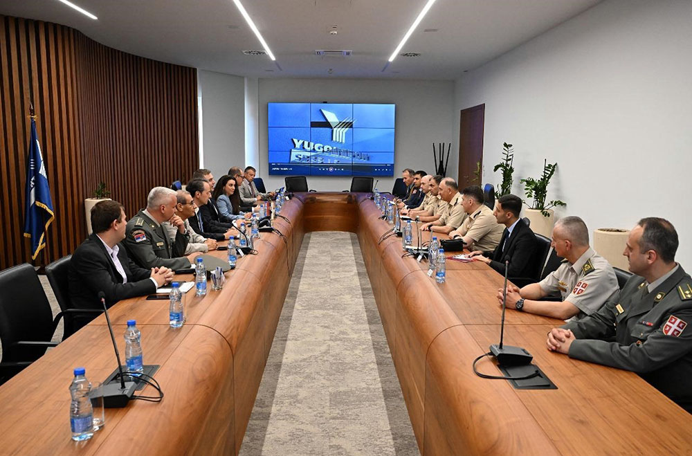 Kərim Vəliyev Serbiyada "Yugoimport SDPR" şirkətində, döyüş sistemləri zavodunda olub (FOTO)