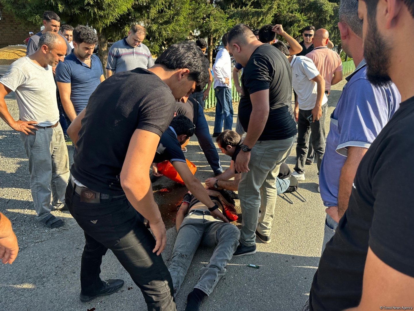 Ağdamda velosiped sürən 15 yaşlı uşağı maşın vurdu (FOTO)