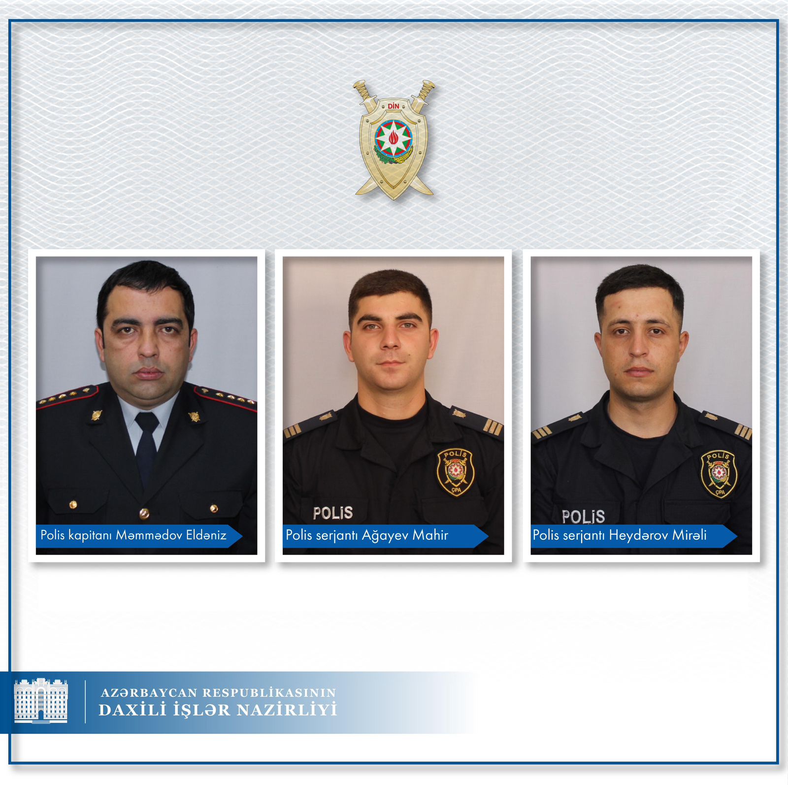Bakıda atışmada öldürülən polislərin görüntüləri (FOTO)