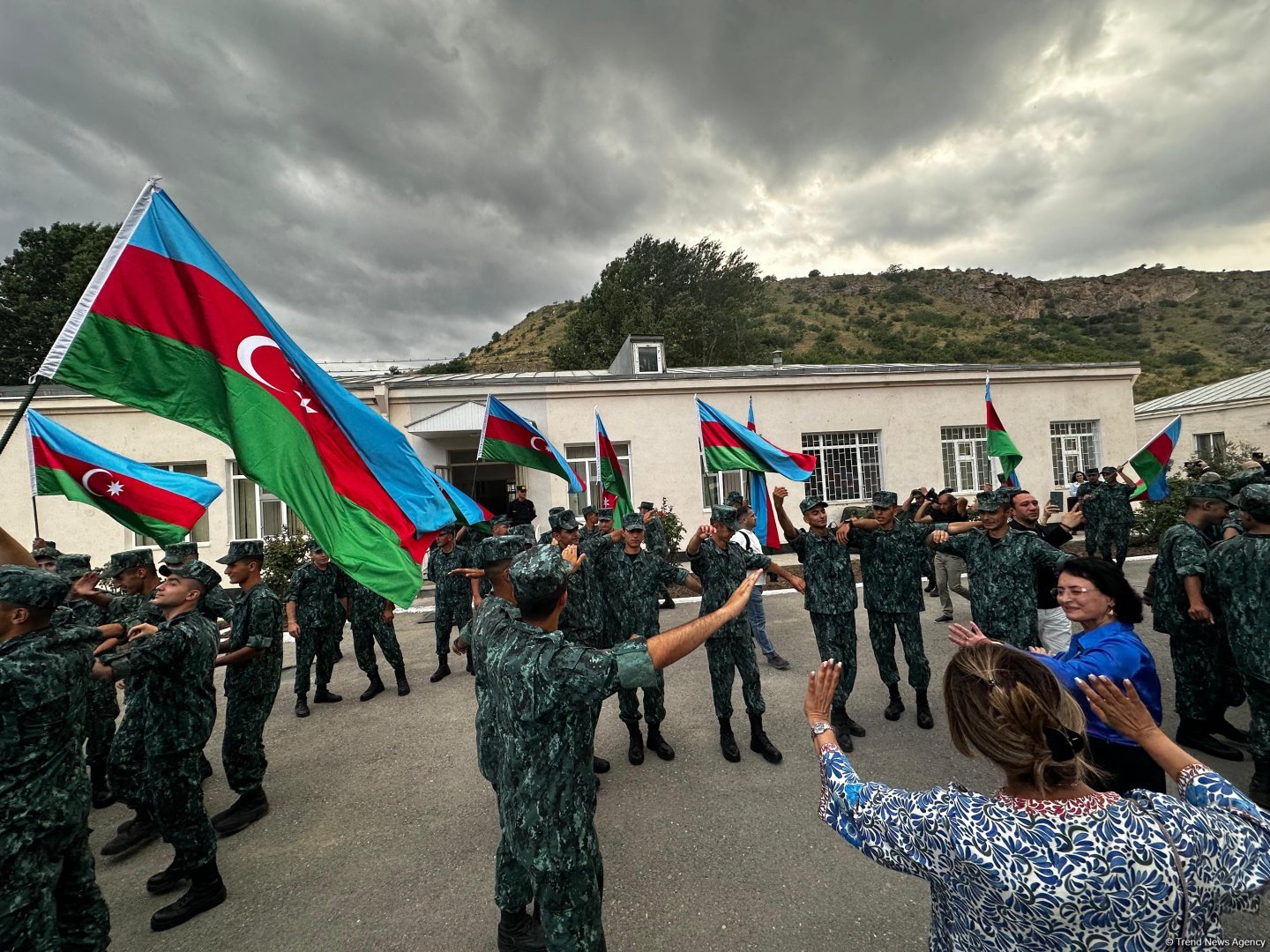 Qubadlı rayonunda sərhədçilərlə görüş olub (FOTO)