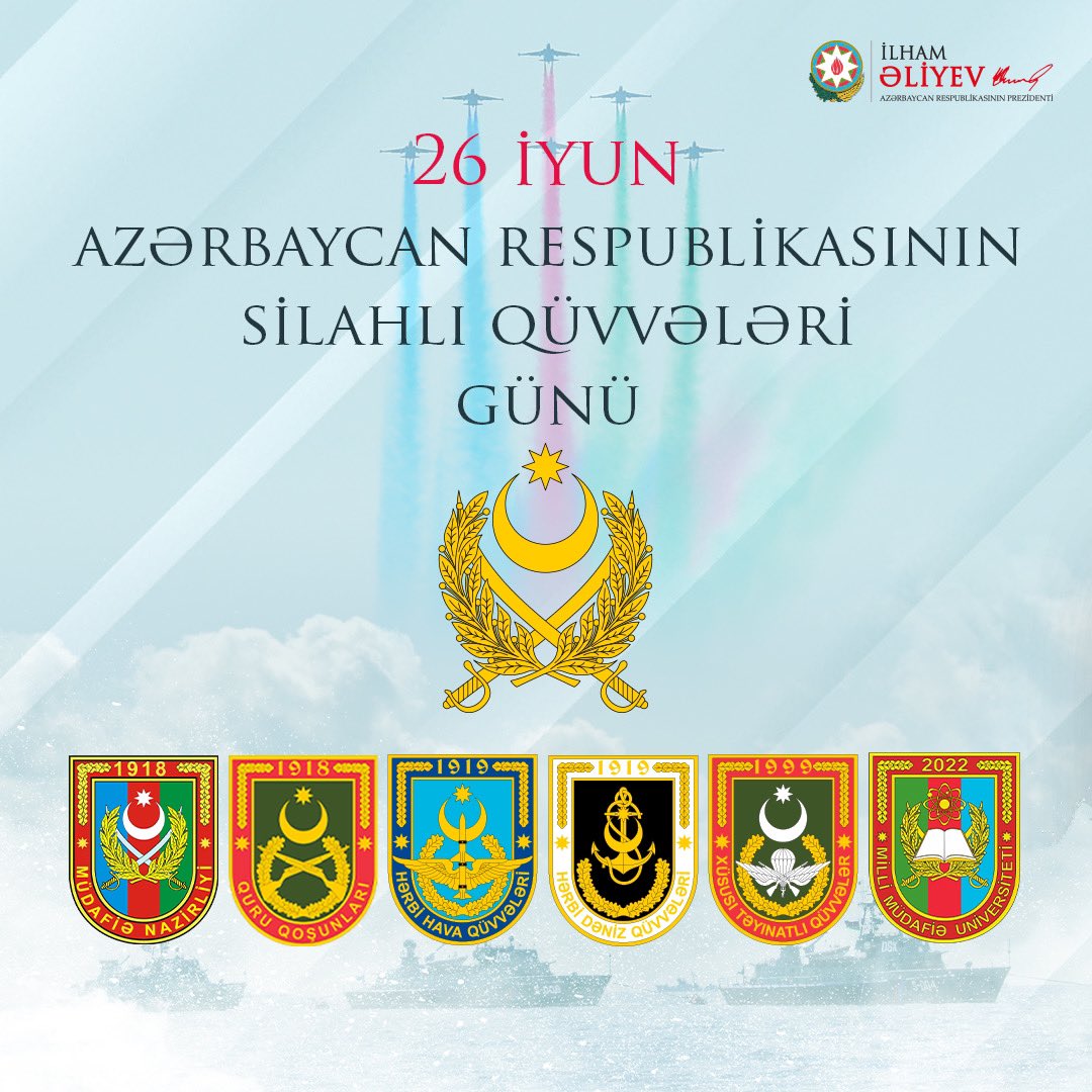 Prezident İlham Əliyev Silahlı Qüvvələr Günü münasibətilə paylaşım edib (FOTO)