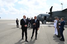 Prezident İlham Əliyevə İtaliyanın “Leonardo” şirkətinin istehsalı olan hərbi nəqliyyat təyyarəsi təqdim edilib (FOTO/VİDEO) (YENİLƏNİB)