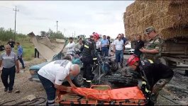Ağcabədidə ağır qəza - Ölən və yaralananlar var (FOTO/VİDEO)