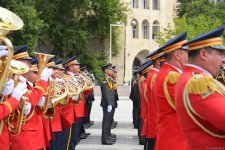 Bakıda hərbi orkestrlərin müşayiəti ilə yürüşlər keçirilib (FOTO/VİDEO) (YENİLƏNİB)