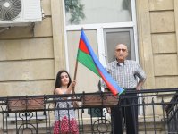 Bakıda hərbi orkestrlərin müşayiəti ilə yürüşlər keçirilib (FOTO/VİDEO) (YENİLƏNİB)