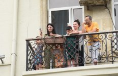 Bakıda hərbi orkestrlərin müşayiəti ilə yürüşlər keçirilib (FOTO/VİDEO) (YENİLƏNİB)