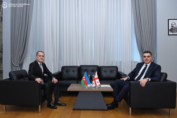 Ceyhun Bayramov gürcüstanlı həmkarı ilə görüşdü (FOTO) (YENİLƏNİB)
