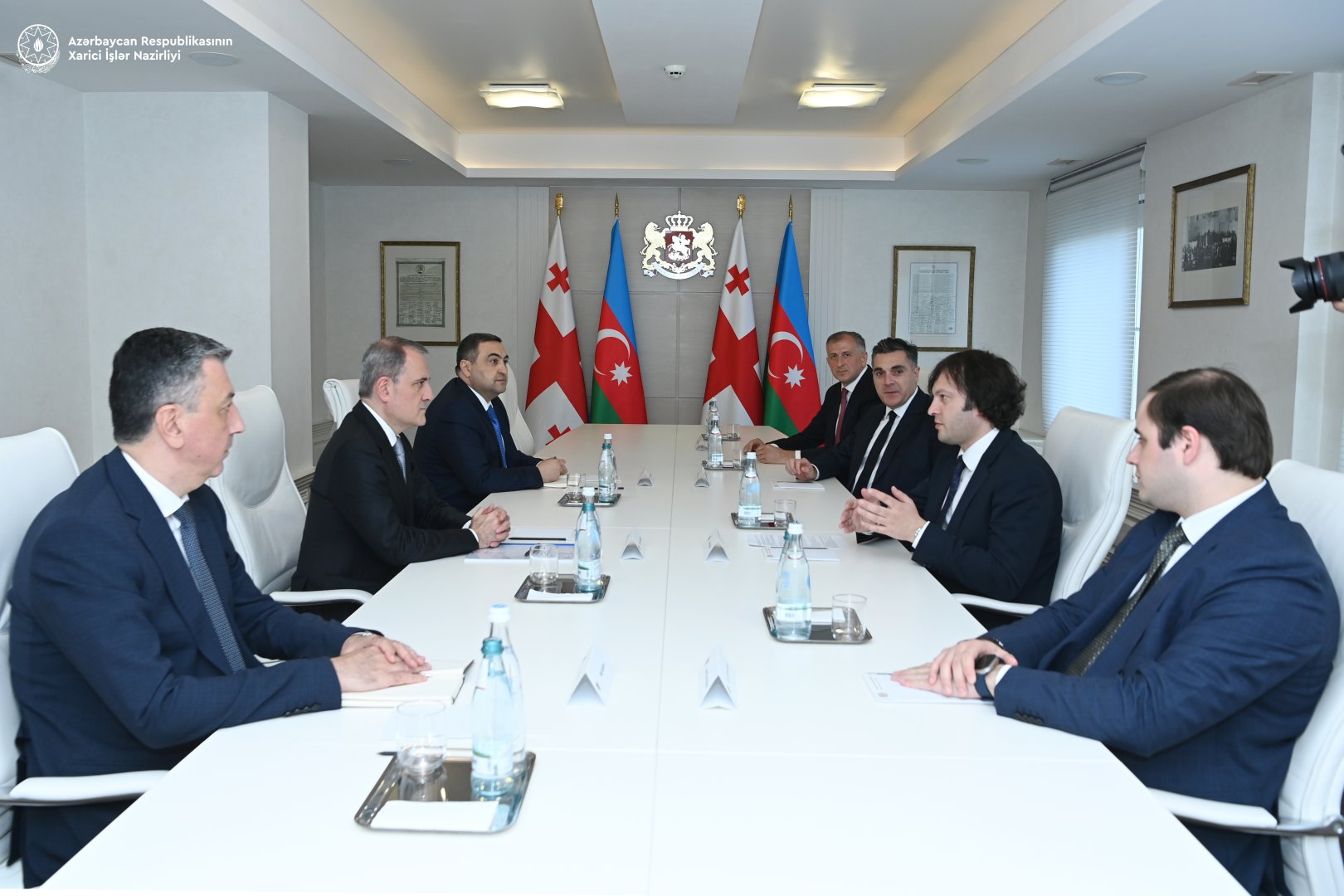 Ceyhun Bayramov Kobaxidze ilə strateji sahələrdə əməkdaşlığın genişləndirilməsini müzakirə edib (FOTO) (YENİLƏNİB)
