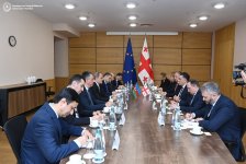 Ceyhun Bayramov gürcüstanlı həmkarı ilə görüşdü (FOTO) (YENİLƏNİB)