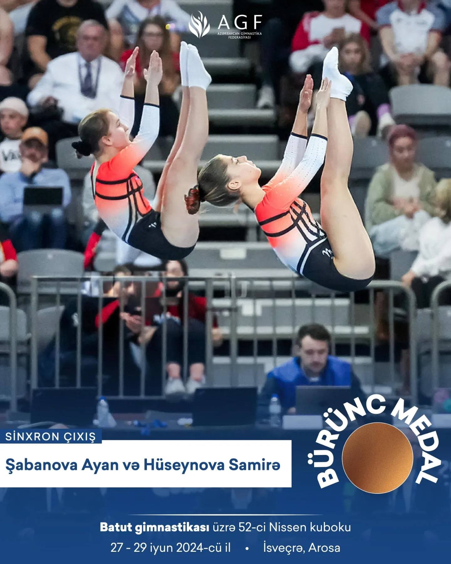 Batut gimnastikasında 2 qızıl, 2 gümüş (FOTO)