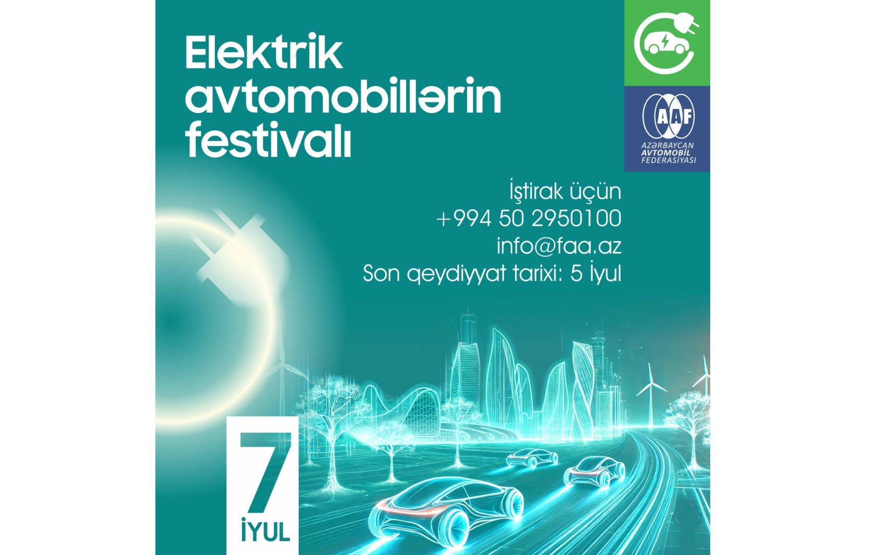 Azərbaycanda ilk dəfə Elektrik Avtomobillərin Festivalı keçirilir