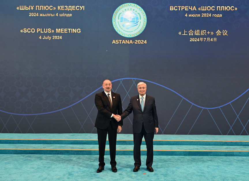 Prezident İlham Əliyev Astanada “ŞƏT plyus” formatında görüşdə çıxış edib (FOTO/VİDEO) (YENİLƏNİB)