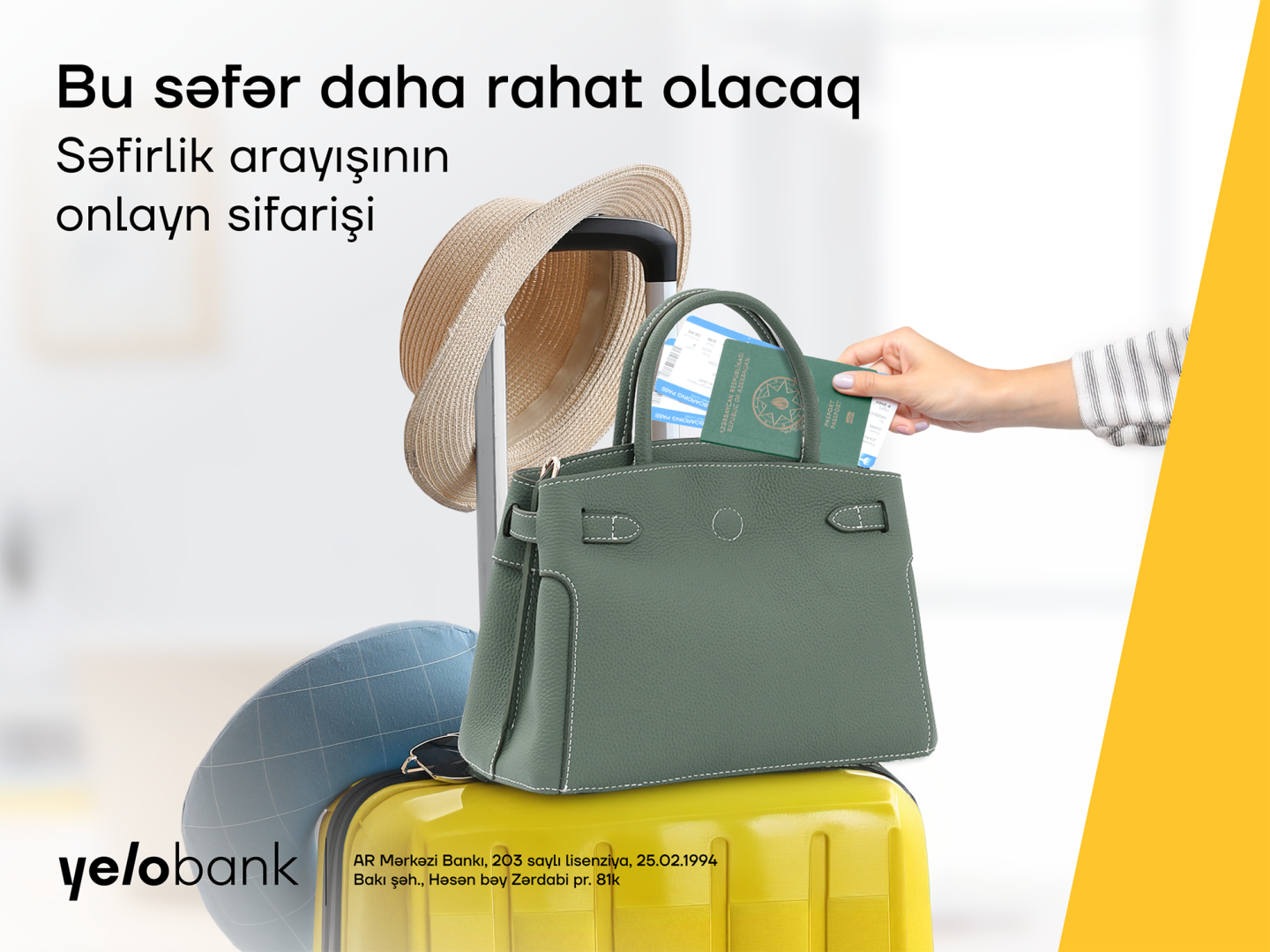 Səfirliyə arayışı Yelo App-dən rahatlıqla sifariş et
